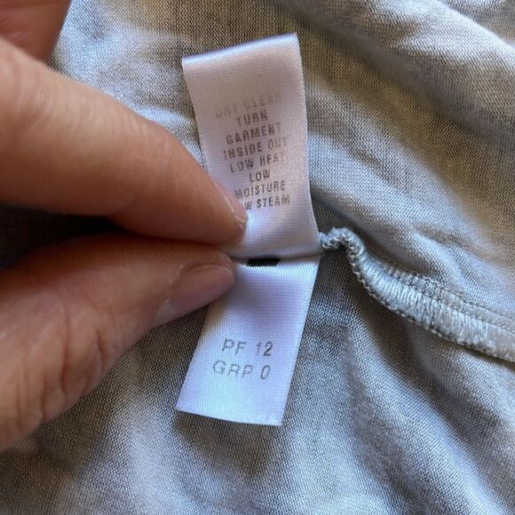 NWOT St John | Green White Abstract Print Stretch 3/4 Sleeve Boat Neck S - Picture 6 of 6